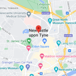 Newcastle upon tyne map